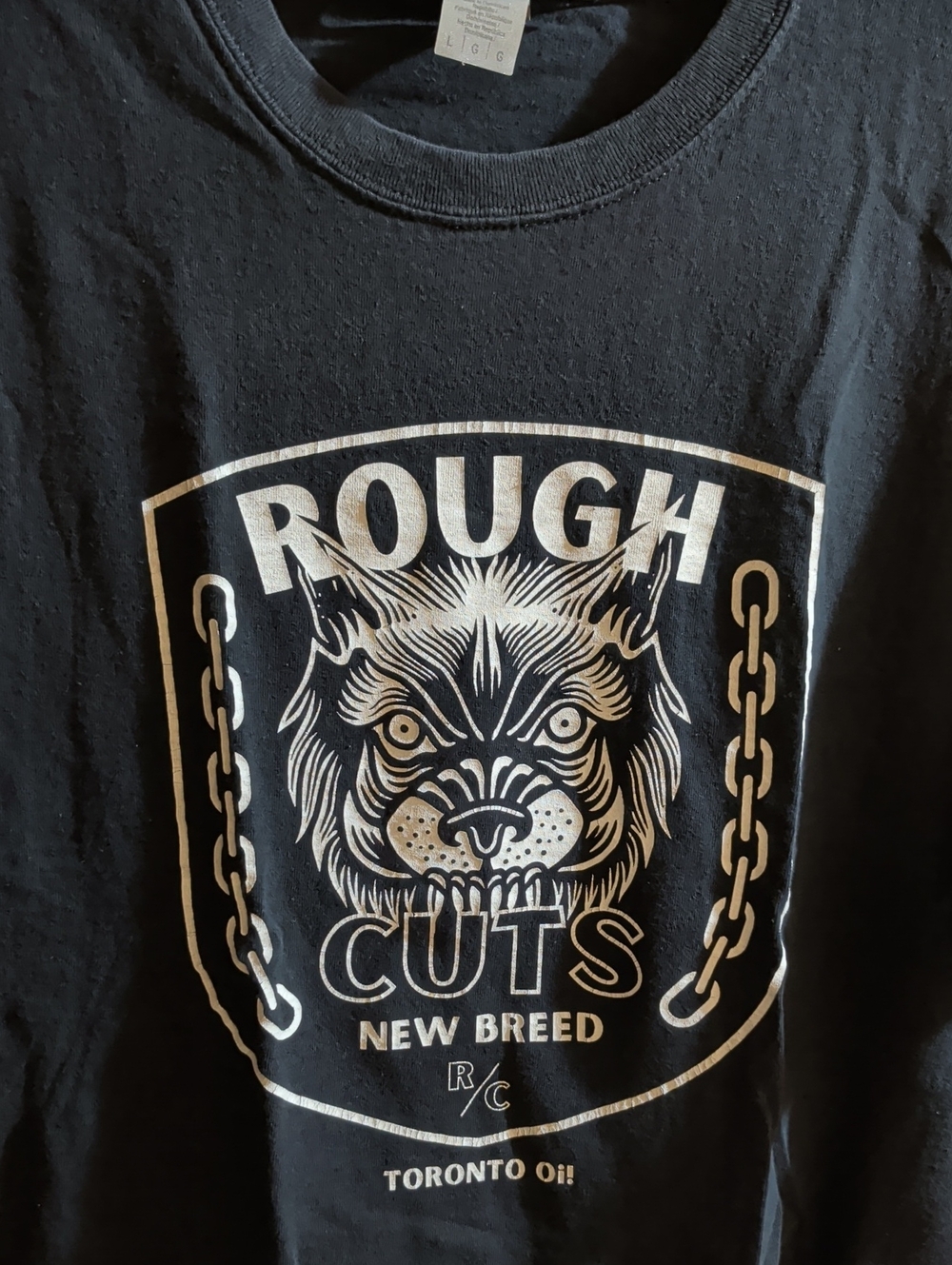 Rough Cuts New Breed Oi Black Graphic Tee - Men
